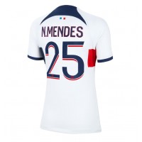 Zenski Nogometni Dres Paris Saint-Germain Nuno Mendes #25 Gostujuci 2023-24 Kratak Rukav